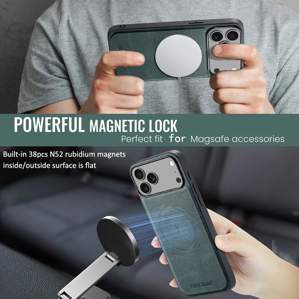 Lux Magnetic Leather Case