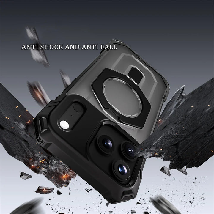 Durable Magnetic Ring Stand Case