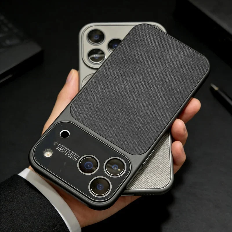 Rugged Fabric & Metal Shockproof iPhone Case