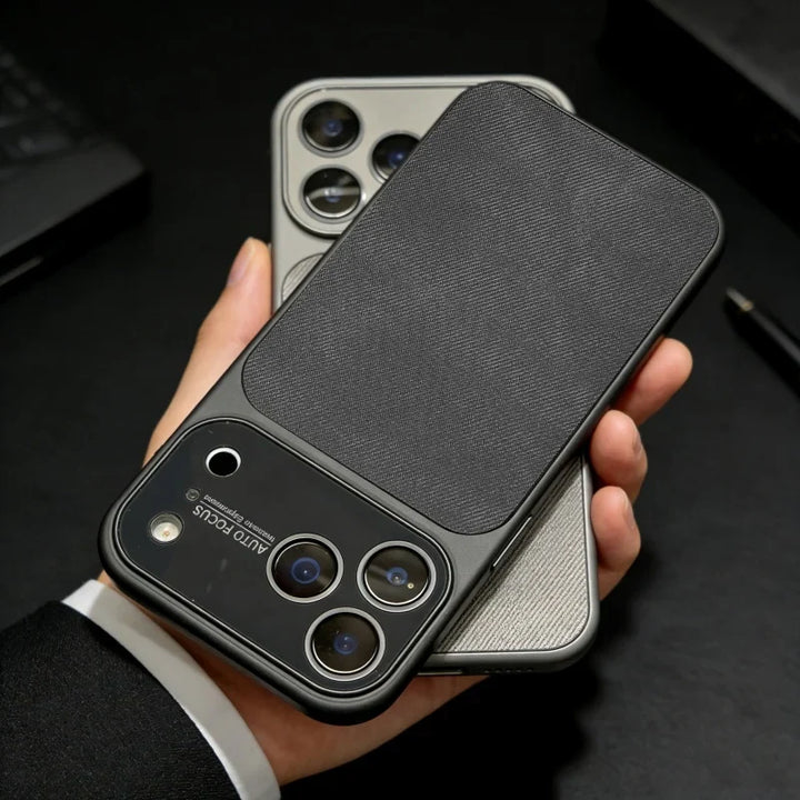 Rugged Fabric & Metal Shockproof iPhone Case