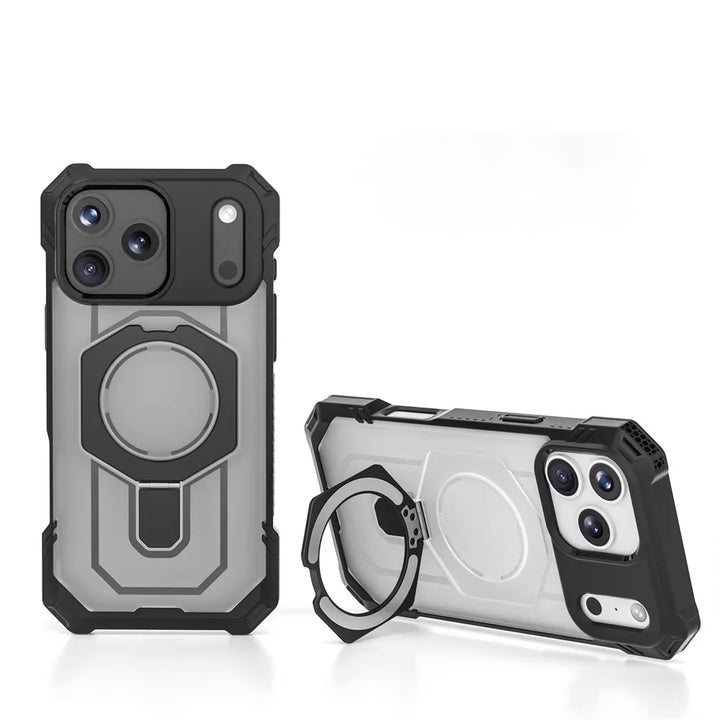 Durable Magnetic Ring Stand Case
