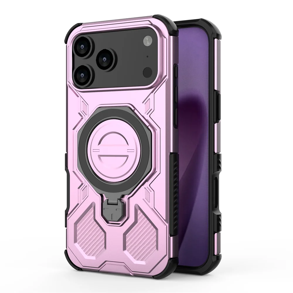 Armor Ring Case with Built-In Stand – Rugged Protection