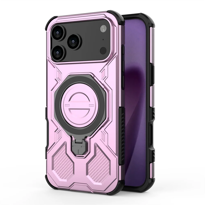 Armor Ring Case with Built-In Stand – Rugged Protection