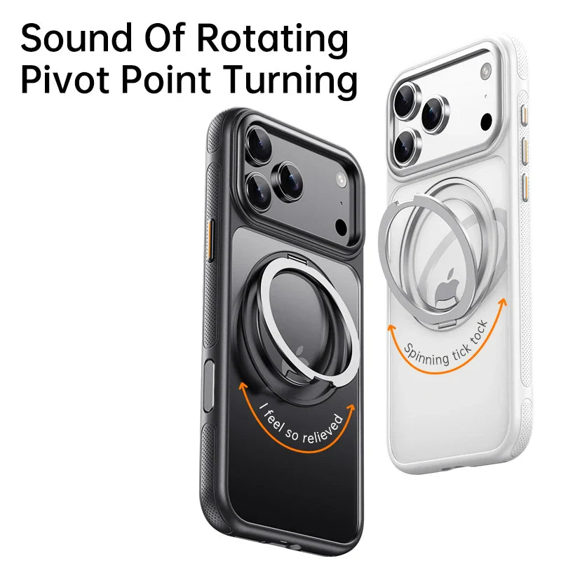 Magnetic Ring Stand Case - Secure Grip and Hands-Free Viewing