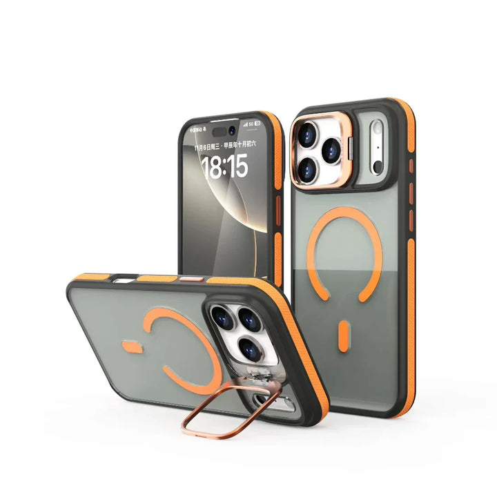 Magnetic Armor Kickstand Case for iPhone — rugged protection with built-in kickstand