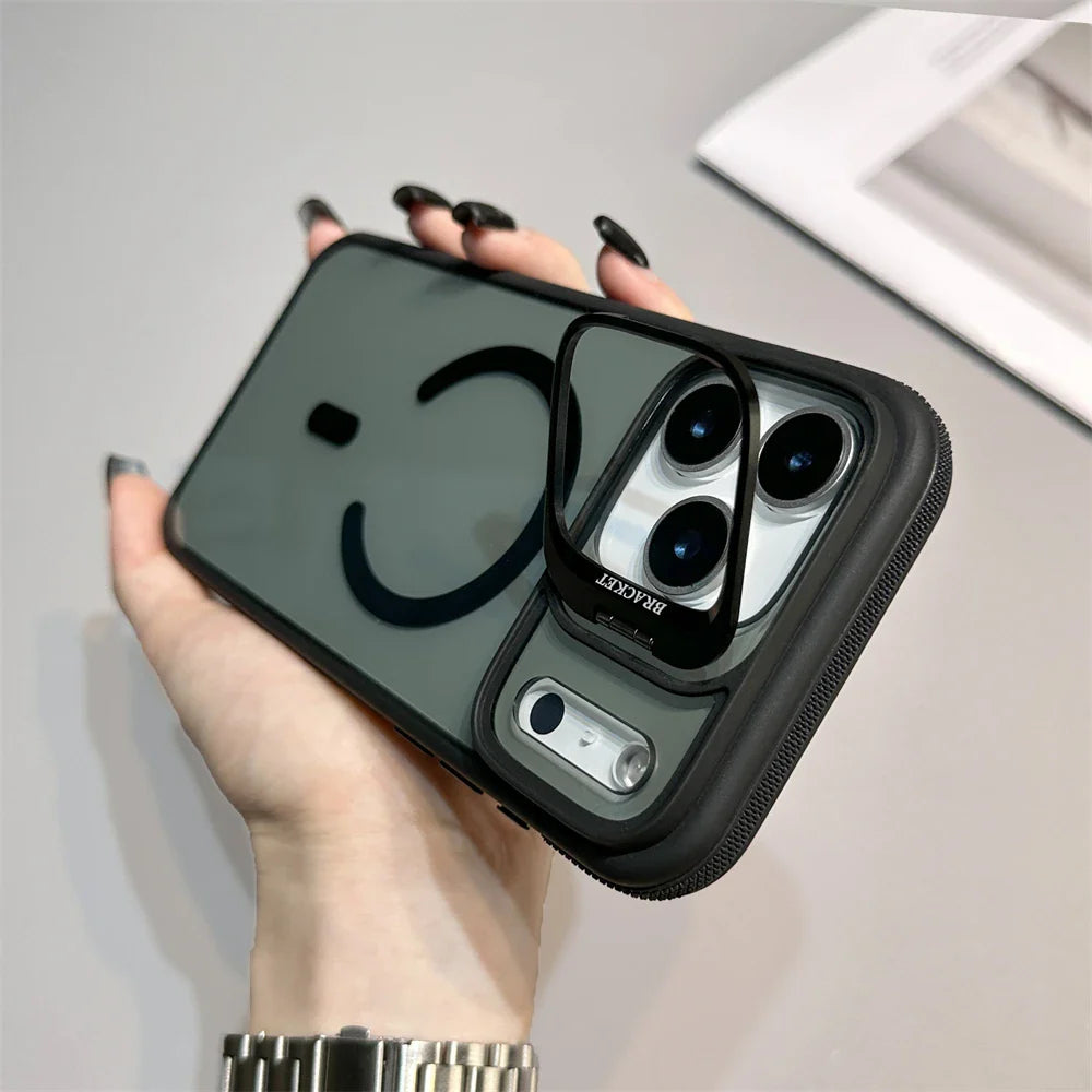 Magnetic Armor Kickstand Case for iPhone — rugged protection with built-in kickstand