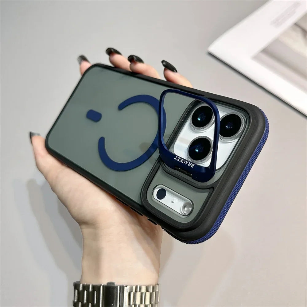 Magnetic Armor Kickstand Case for iPhone — rugged protection with built-in kickstand