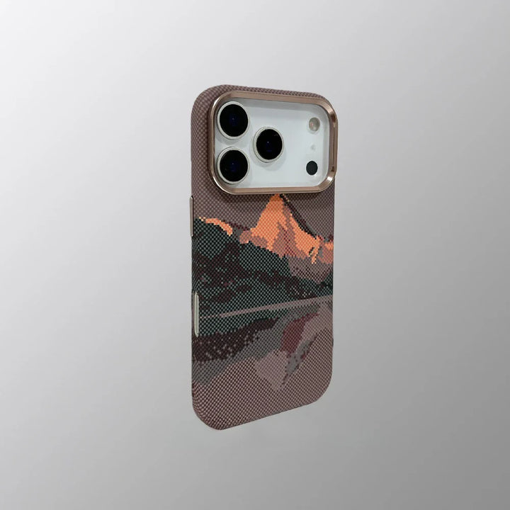 Carbon Weave Mountain Case for iPhone — Rugged Protection with a Sleek, Lightweight Design