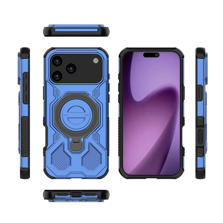 Armor Ring Case with Built-In Stand – Rugged Protection