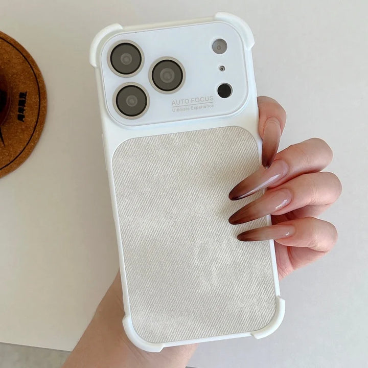 Rugged Textured Fabric Shockproof iPhone Case