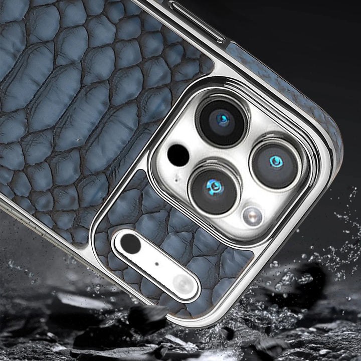 Luxurious Electroplated Leather Case