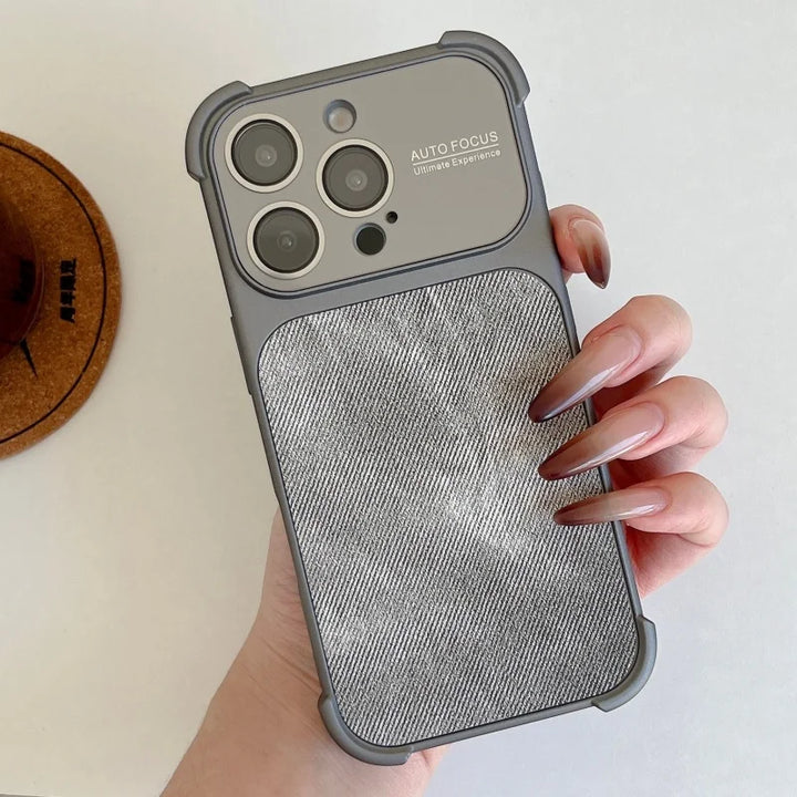 Rugged Textured Fabric Shockproof iPhone Case