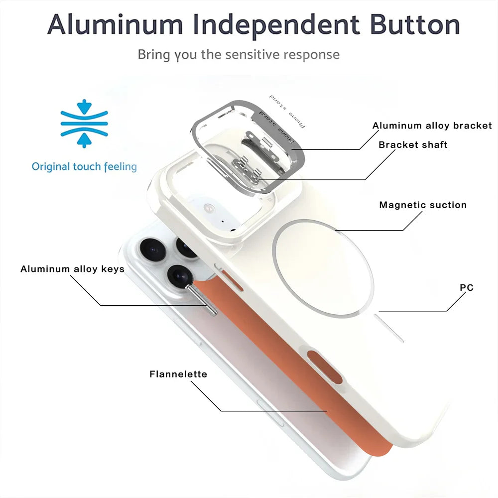Rugged Ring-Stand Case for iPhone 17 — Built-In Kickstand & Heavy-Duty Protection