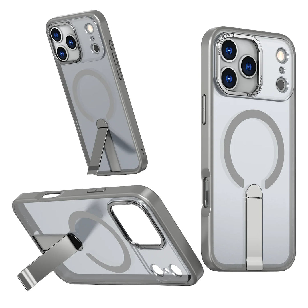 ClearMag Armor Magnetic Kickstand Case – Ultra-Clear Protection with Built-In Stand