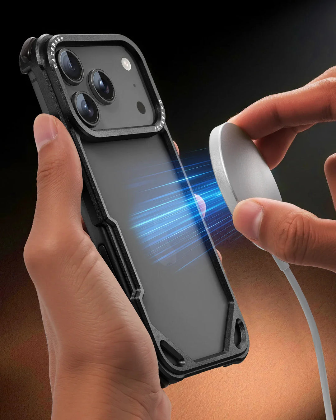 Rugged Shockproof Metal Frame Case for iPhone 17