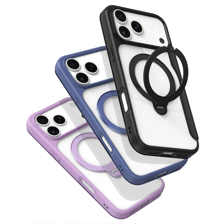Magnetic Stand Case with Card Holder — Sleek, Hands-Free Viewing with Built-In Card Wallet