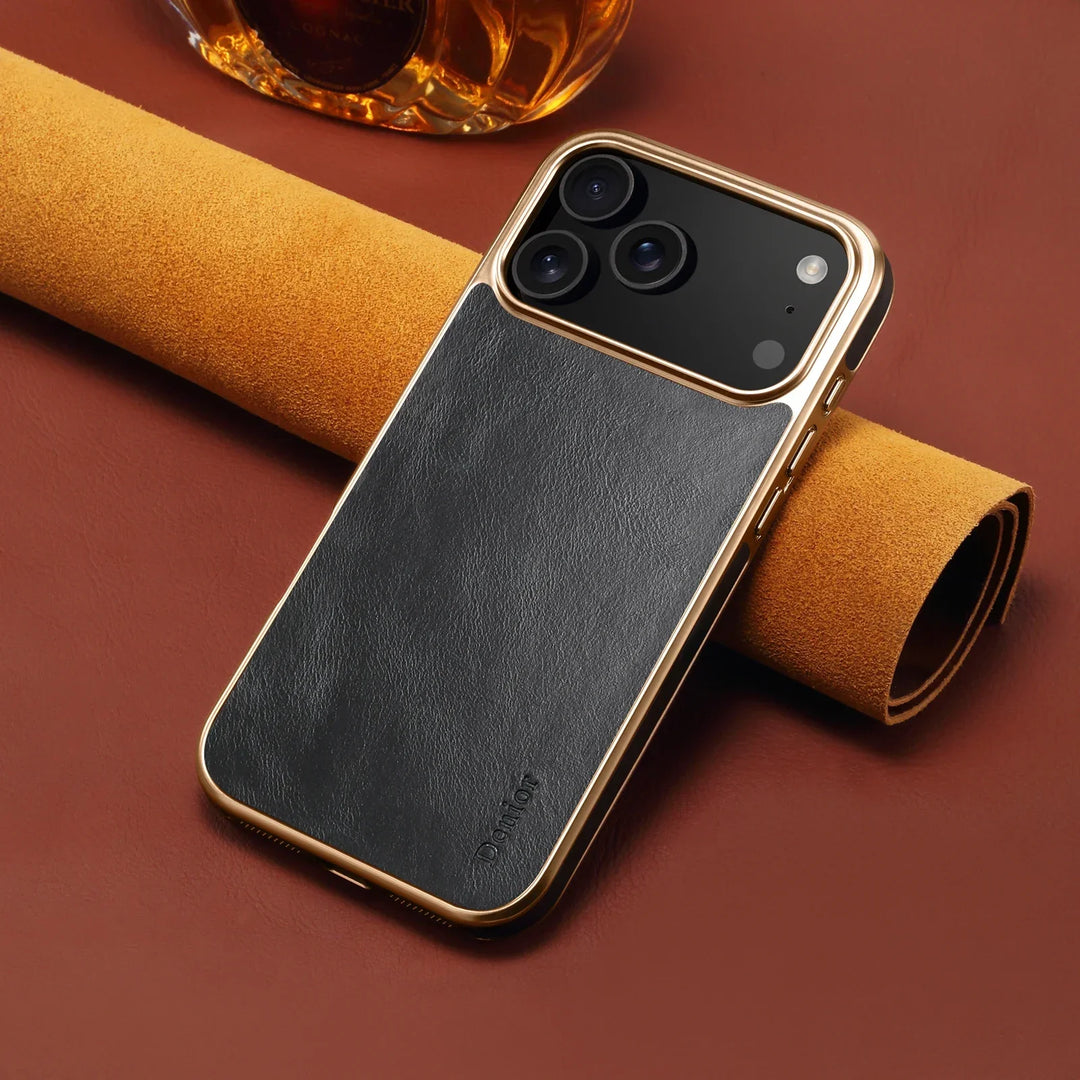 Luxurious Leather-Finish Case