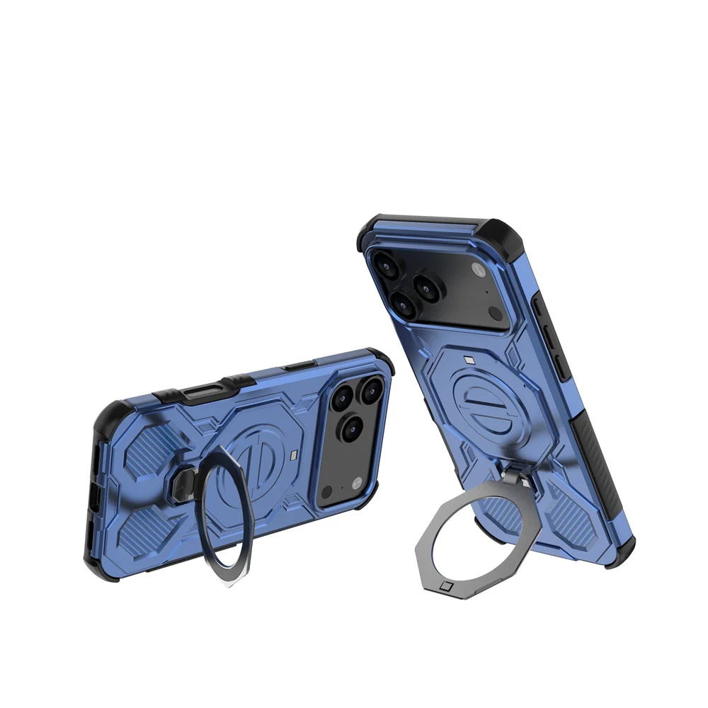 Armor Ring Case with Built-In Stand – Rugged Protection