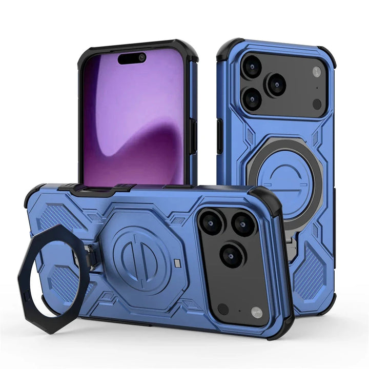 Armor Ring Case with Built-In Stand – Rugged Protection