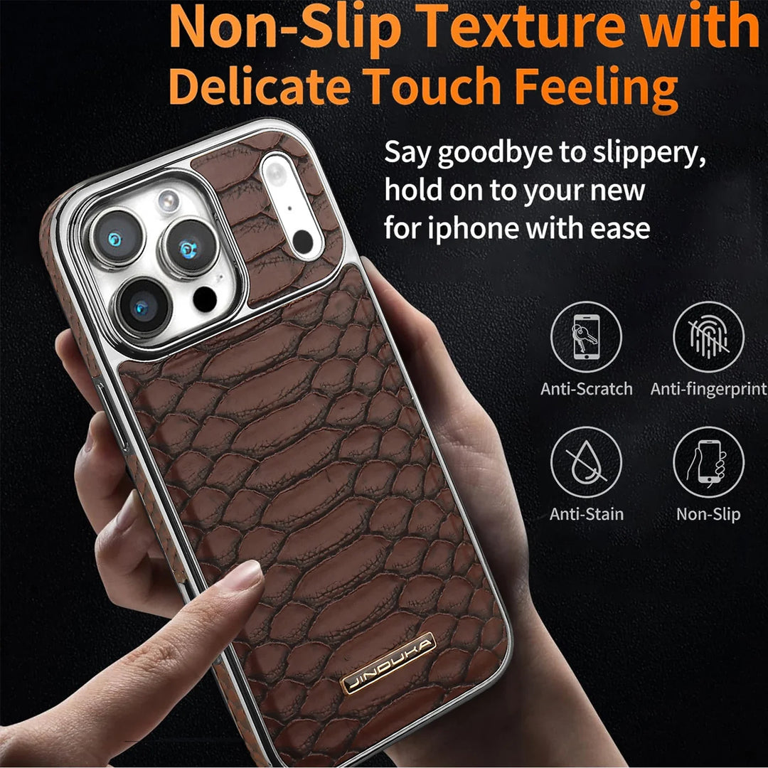 Luxurious Electroplated Leather Case