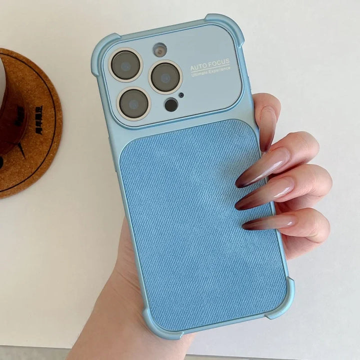Rugged Textured Fabric Shockproof iPhone Case