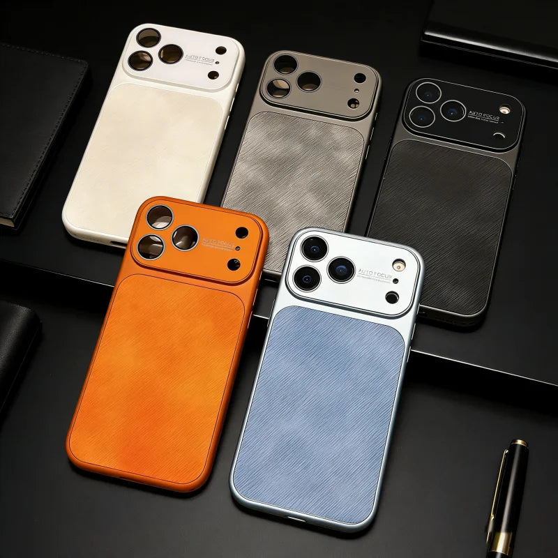 Rugged Fabric & Metal Shockproof iPhone Case