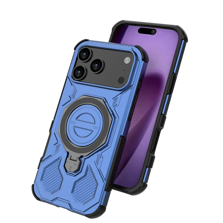Armor Ring Case with Built-In Stand – Rugged Protection
