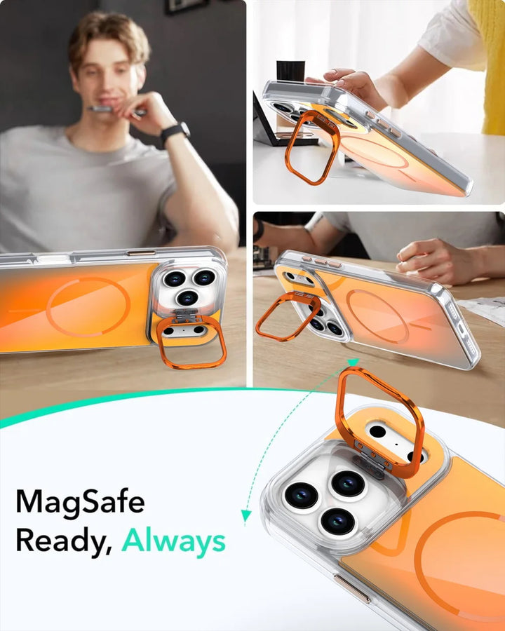 Clear MagSafe Stand Case – Transparent, Stand-Enabled Phone Protection