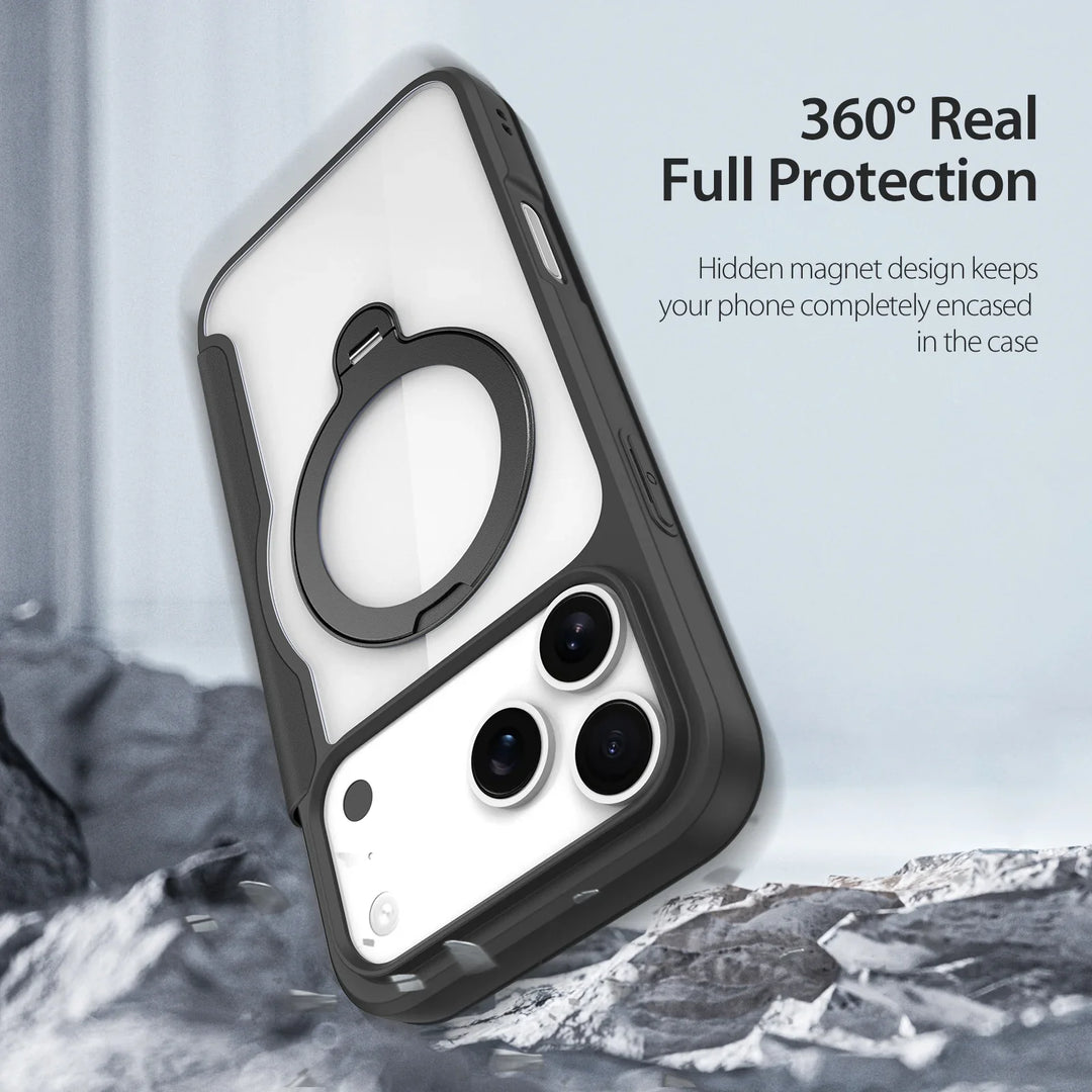 Magnetic Stand Case with Card Holder — Sleek, Hands-Free Viewing with Built-In Card Wallet