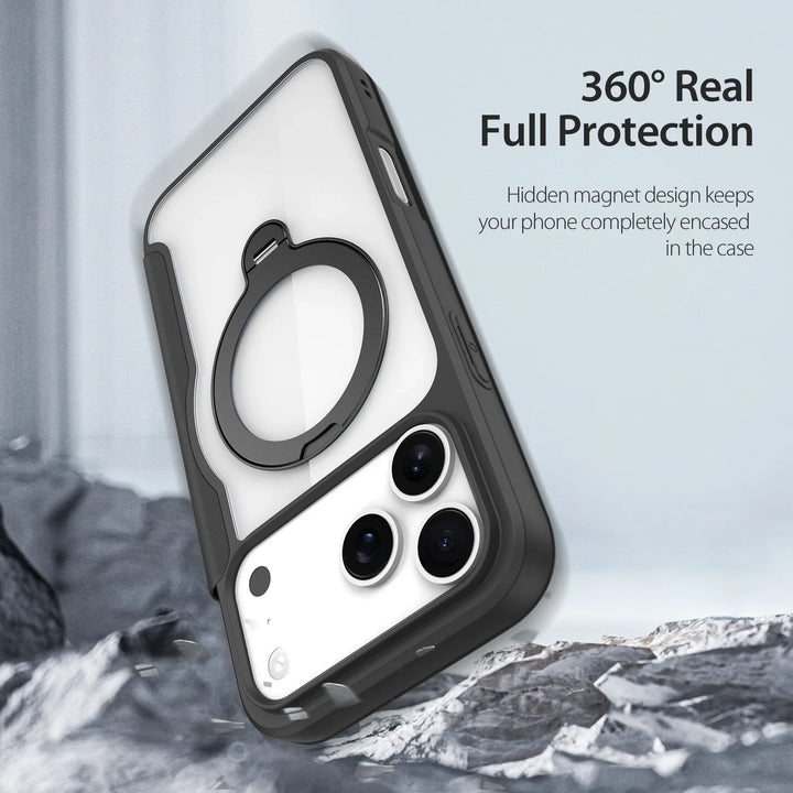 Magnetic Stand Case with Card Holder — Sleek, Hands-Free Viewing with Built-In Card Wallet