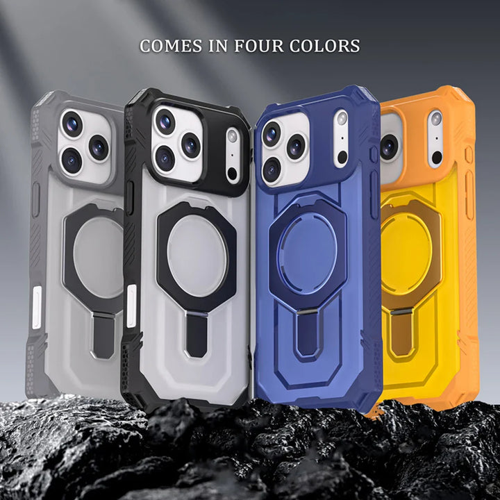 Durable Magnetic Ring Stand Case