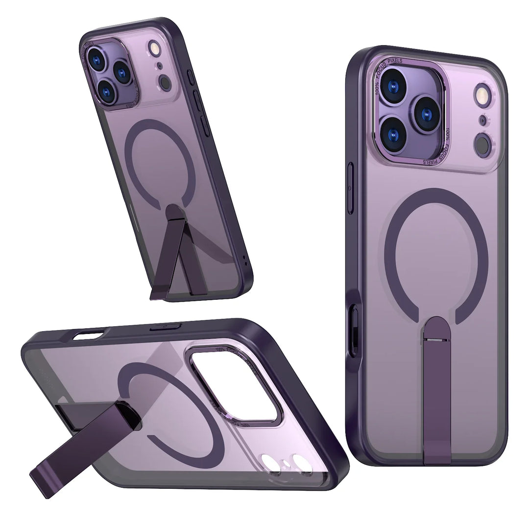 ClearMag Armor Magnetic Kickstand Case – Ultra-Clear Protection with Built-In Stand