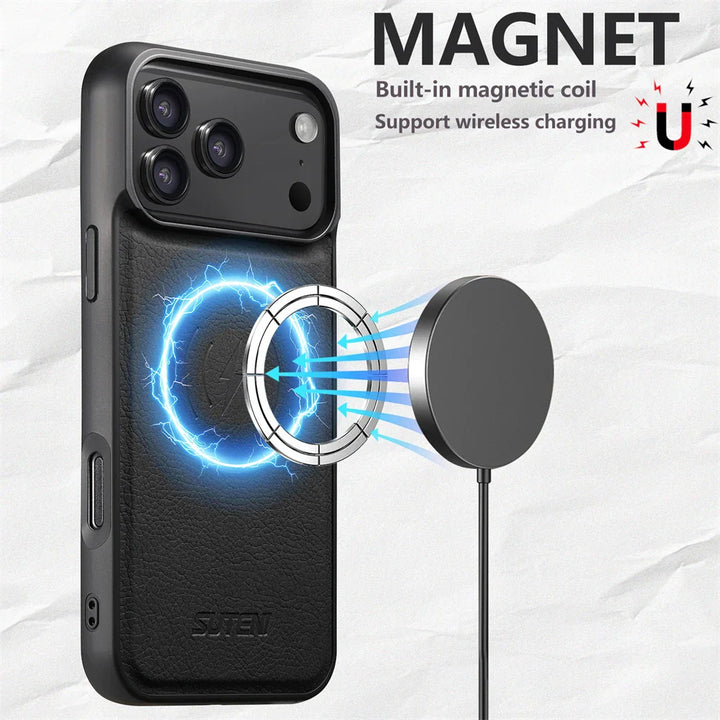 Luxurious Leather Magnetic Case