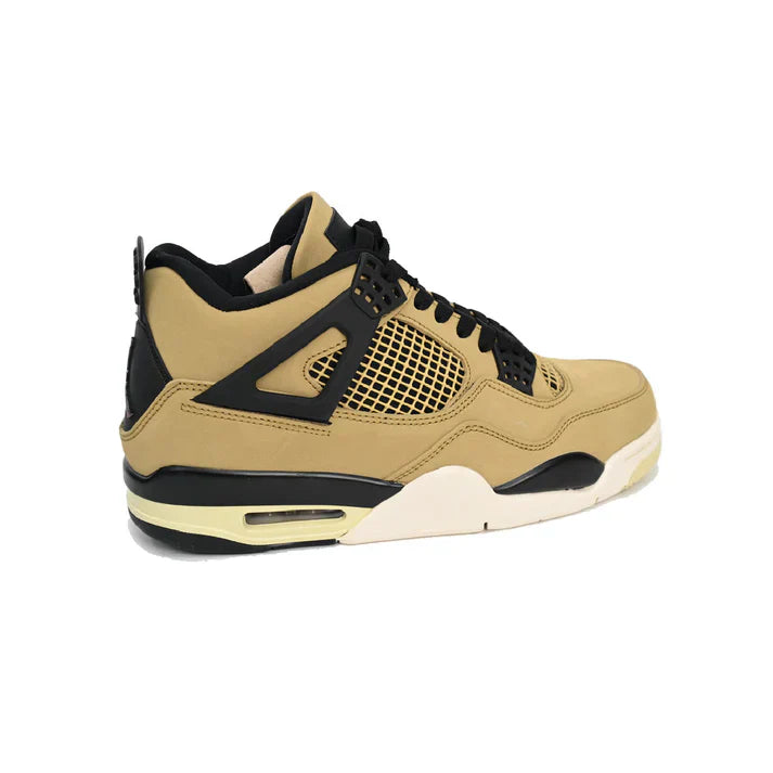 Fossil-Tone Retro Court Mid Sneaker in Sand & Black | TerraForm™