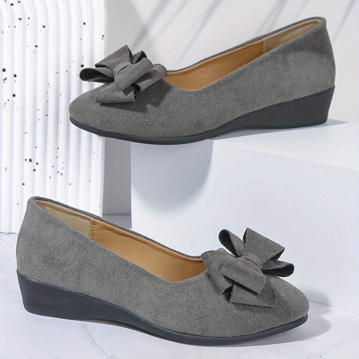 Comfort Ballet Flats – Soft Bow Slip-On Shoes for Everyday Style & Support