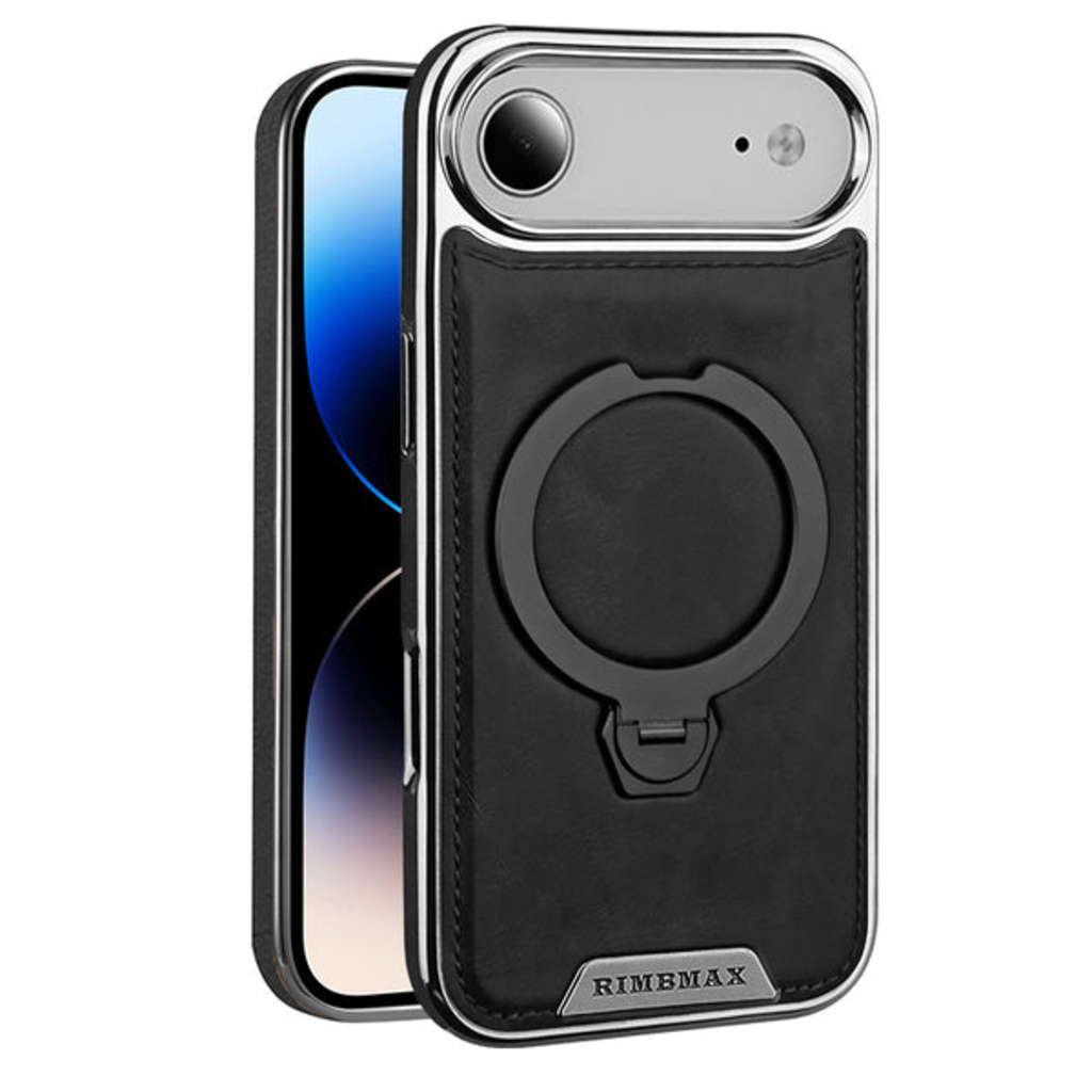 Luxurious Leather Magnetic Ring Stand Case