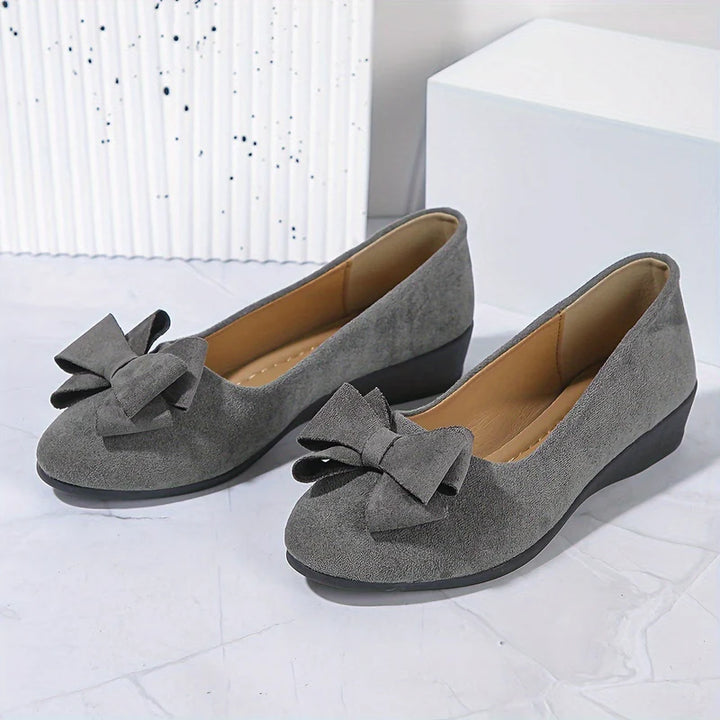 Comfort Ballet Flats – Soft Bow Slip-On Shoes for Everyday Style & Support