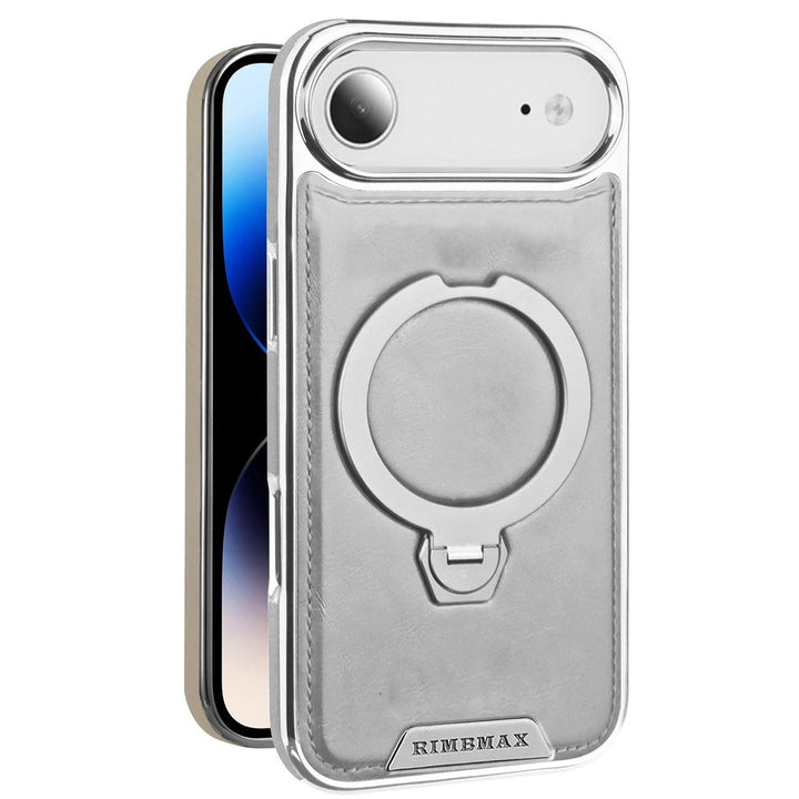 Luxurious Leather Magnetic Ring Stand Case