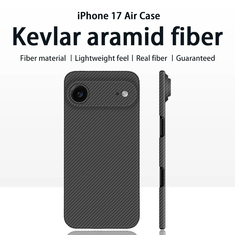 Ultra Slim Kevlar Aramid Carbon Fiber Case For iPhone 17 Air