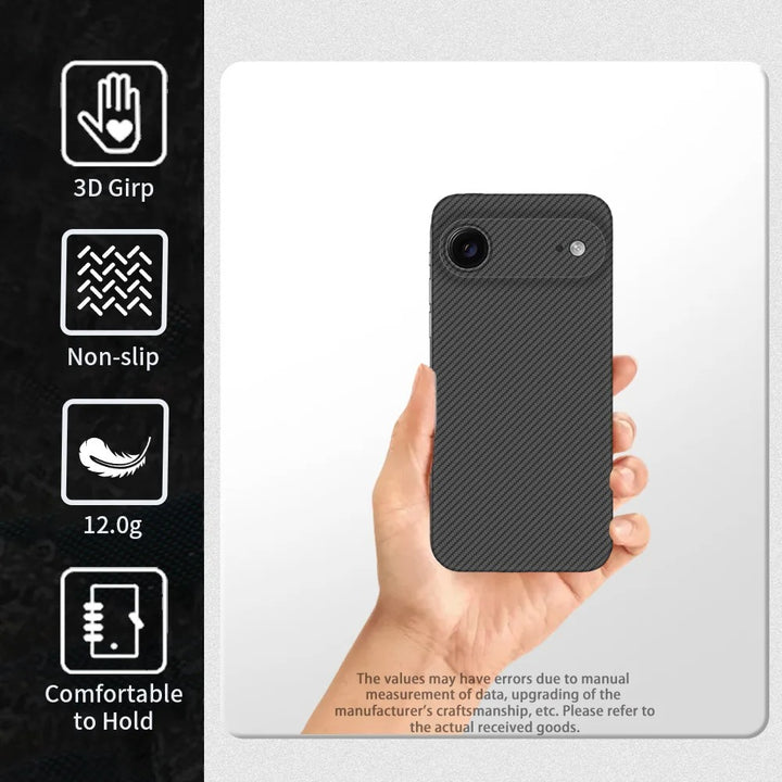 Ultra Slim Kevlar Aramid Carbon Fiber Case For iPhone 17 Air