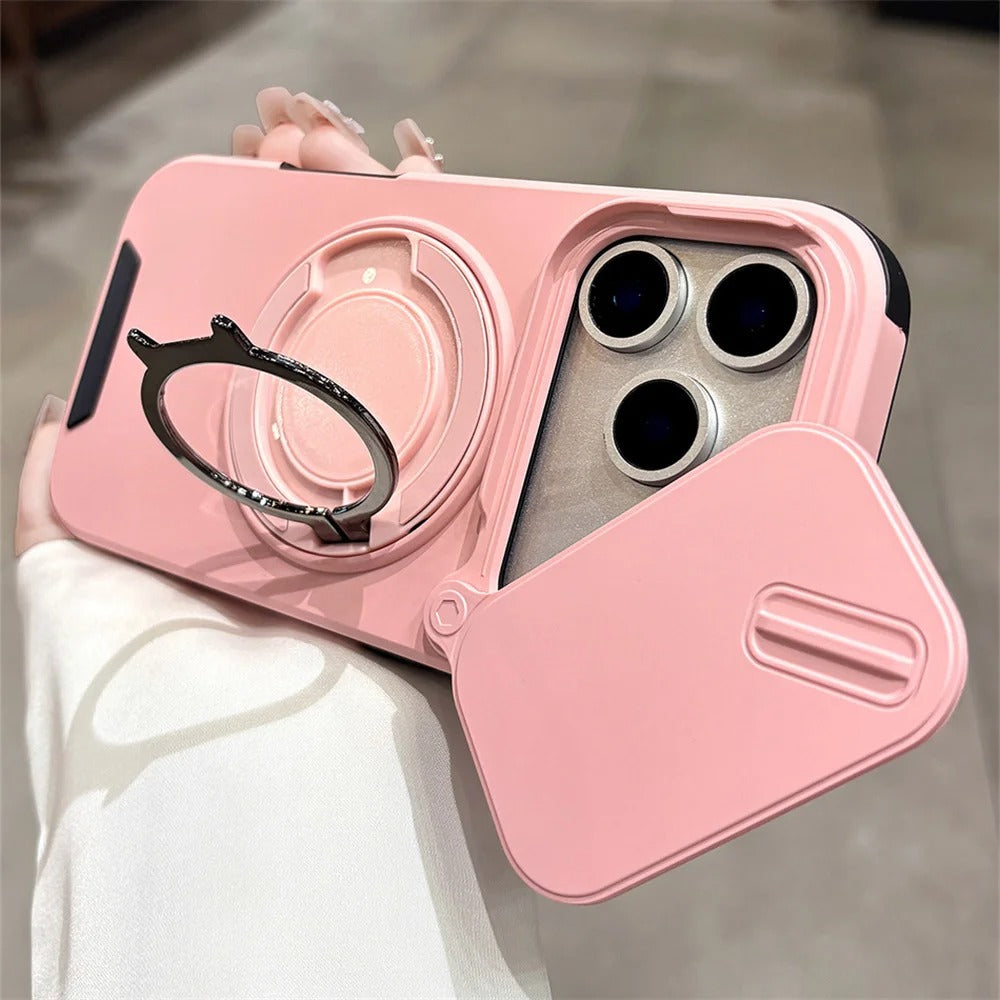 iPhone 17 Pro Max MagSafe Rotating Camera Cover Case