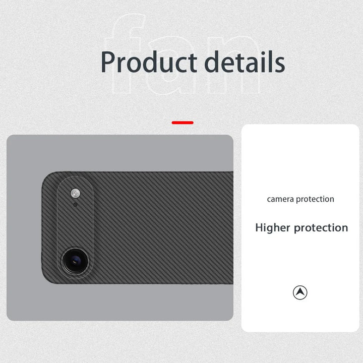 Ultra Slim Kevlar Aramid Carbon Fiber Case For iPhone 17 Air