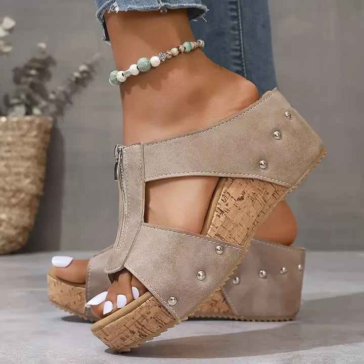 Orthopedic Wedge Sandals – Open-Toe Comfort Support Shoes for Daily Wear