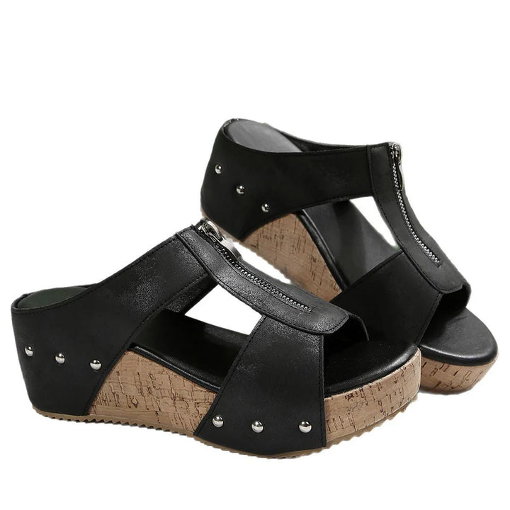 Orthopedic Wedge Sandals – Open-Toe Comfort Support Shoes for Daily Wear